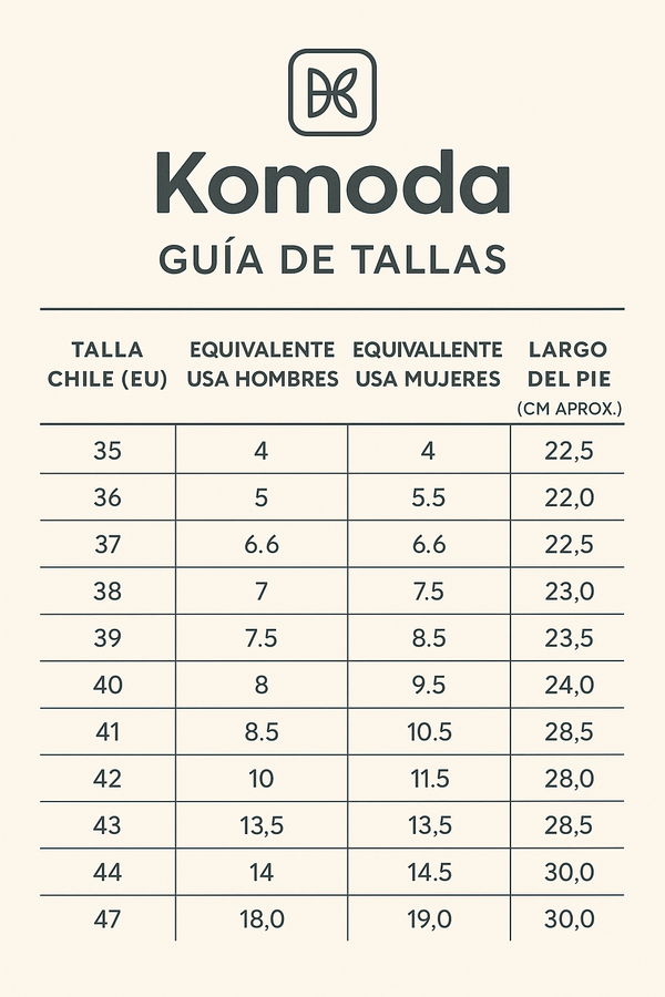 Zapatillas Komoda Descalzas
