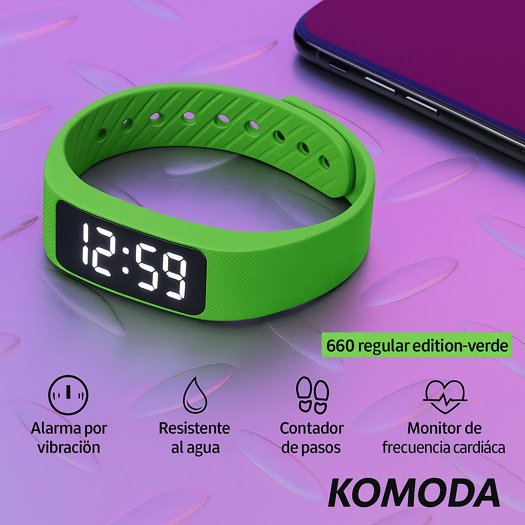 Pulsera Inteligente Komoda | Monitoreo del sueño y actividad 24 h - Komoda